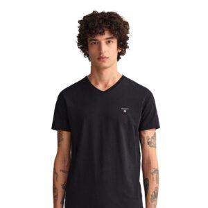 טי שרט Gant לגברים צווארון וי (Slim T-Shirt)