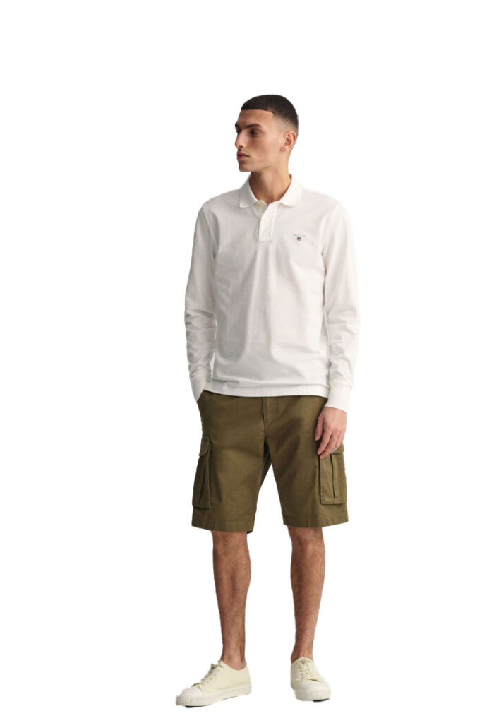 חולצת פולו Gant לגברים שרוולים ארוכים (Langram Original Pique Rugboyshirt)