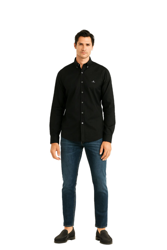 חולצה מכופתרת Gant לגברים גזרת Slim Fit (Pinpoint Oxford Shirt)