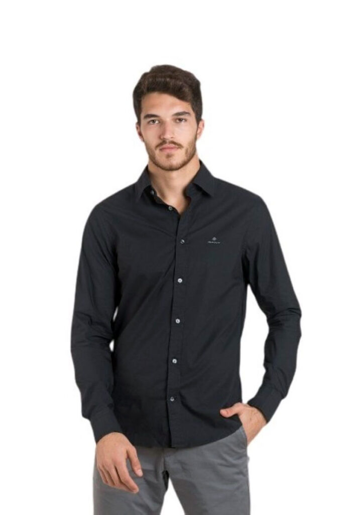 חולצה מכופתרת Gant לגברים גזרת Slim Fit (Tech Prep Micro Dot Broadcloth)