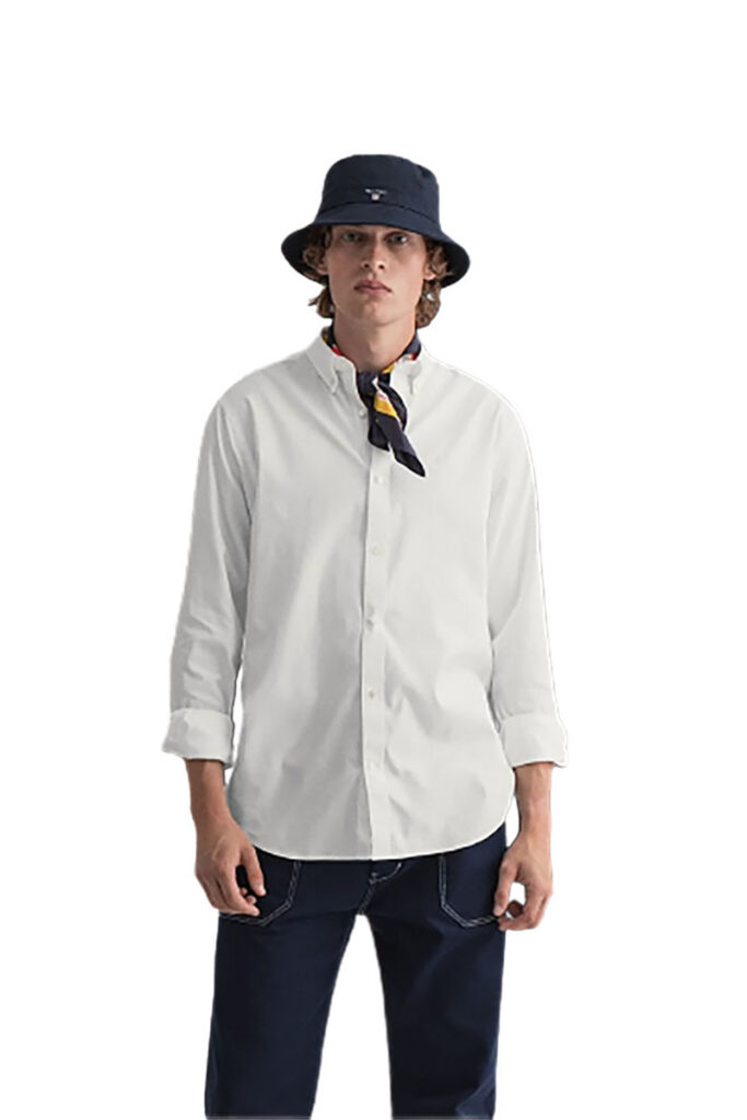 חולצה מכופתרת Gant לגברים גזרת Slim Fit (Tech Prep Micro Dot Broadcloth)