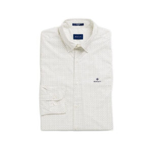 חולצה מכופתרת Gant לגברים גזרת Slim Fit (Tech Prep Micro Print Broadcloth)