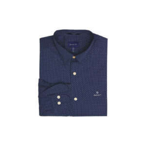חולצה מכופתרת Gant לגברים גזרת Slim Fit (Tech Prep Micro Print Broadcloth)