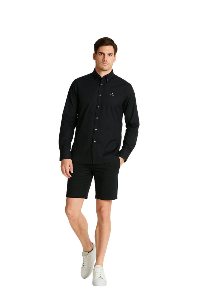חולצה מכופתרת Gant לגברים גזרת Regular Fit (Pinpoint Oxford)