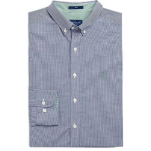 חולצה מכופתרת Gant לגברים גזרת Slim Fit (Micro Check Broadcloth)