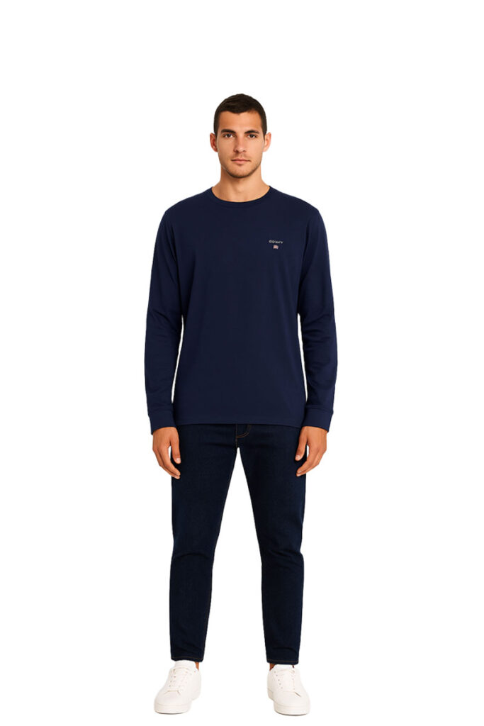 טי שירט שרוול ארוך Gant לגברים גזרת Slim (D1. Slim Pique LS)