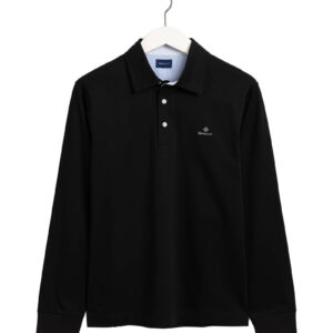 חולצת פולו שרוול ארוך Gant לגברים גזרת Regular Fit (Mercerized Jersey Rugger)