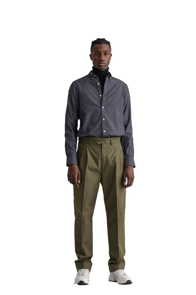 חולצה מכופתרת Gant לגברים גזרת Slim Fit (Dobby Shirt)