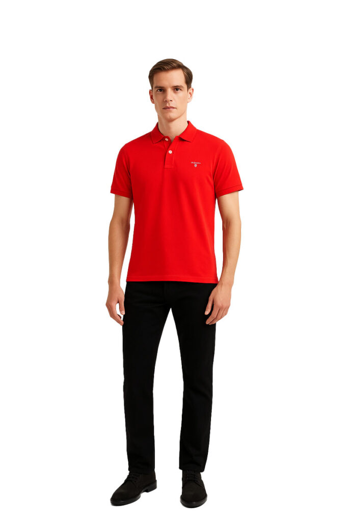 חולצת פולו Gant לגברים גזרת Slim Fit (The Original Pique SS Rugger)