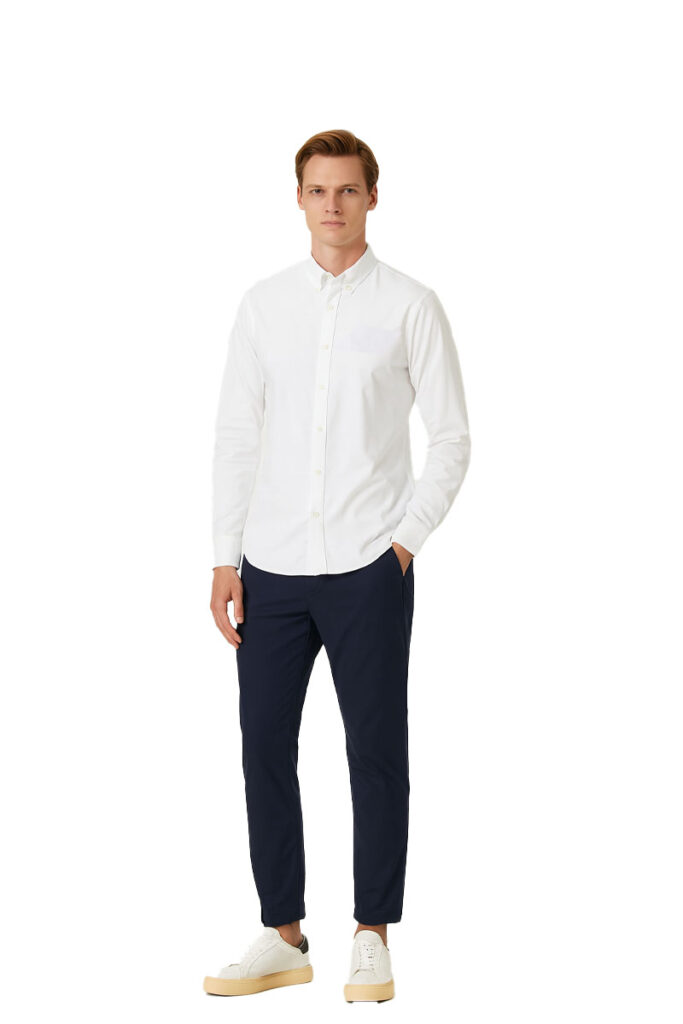 חולצה מכופתרת Gant לגברים גזרת Regular Fit (Pinpoint Oxford)