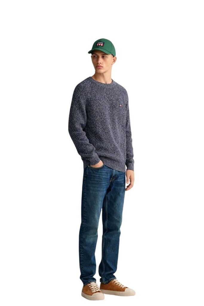 סוודר Gant לגברים דגם Twisted (Twisted Cotton Crew Neck)