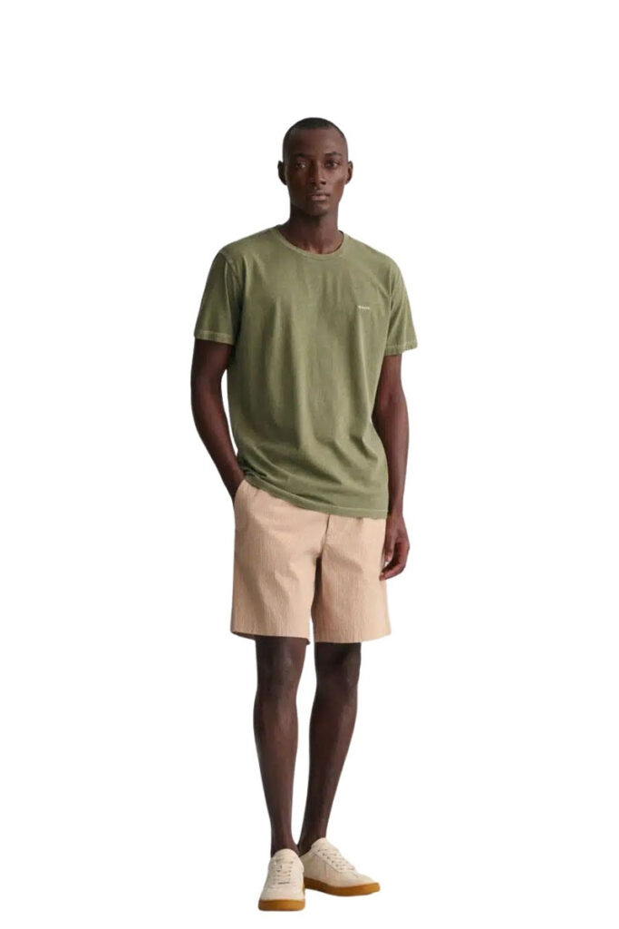 טי שירט Gant לגברים (Sunfaded Slim Pique Short Sleeve)