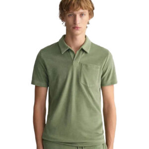 חולצת פולו Gant לגברים דגם Terry Cloth Piqué