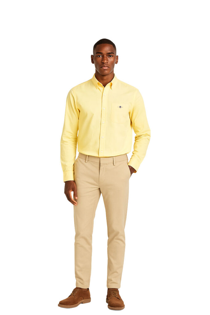 חולצה מכופתרת Gant לגברים גזרת Slim Fit (Classic Oxford)