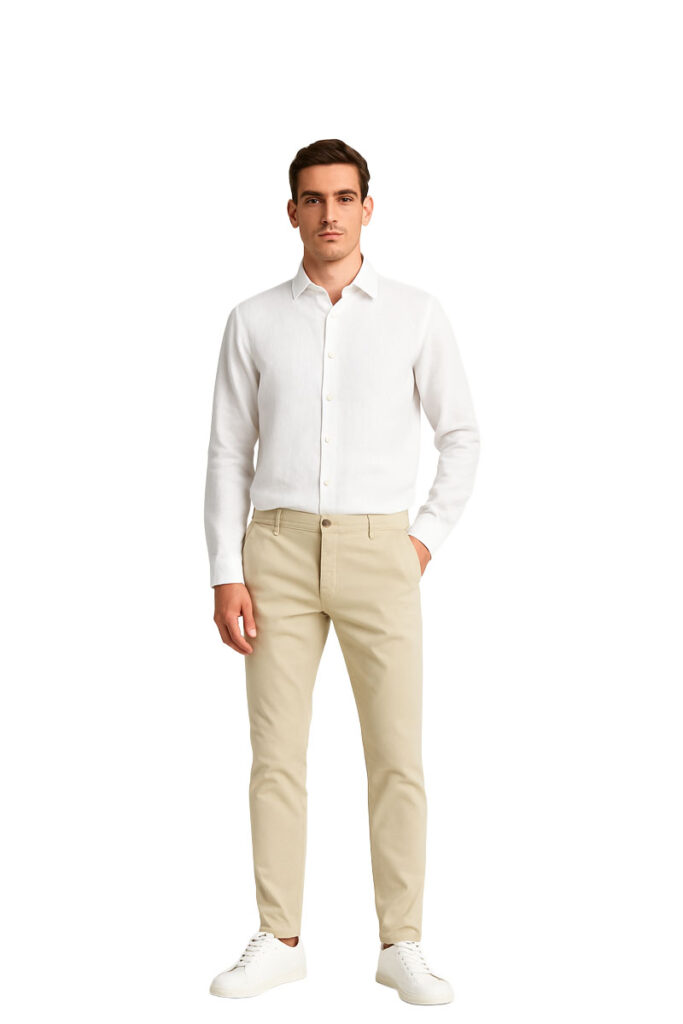חולצה מכופתרת פשתן Gant לגברים גזרת Slim Fit