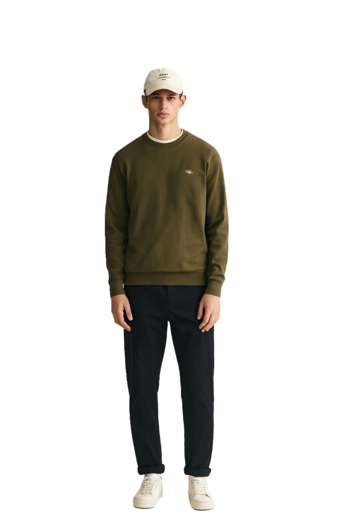 סוודר Gant לגברים גזרת Regular Fit (Classic Sweater)