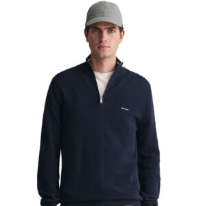 סוודר חצי רוכסן Gant לגברים (Half-Zip Sweater)