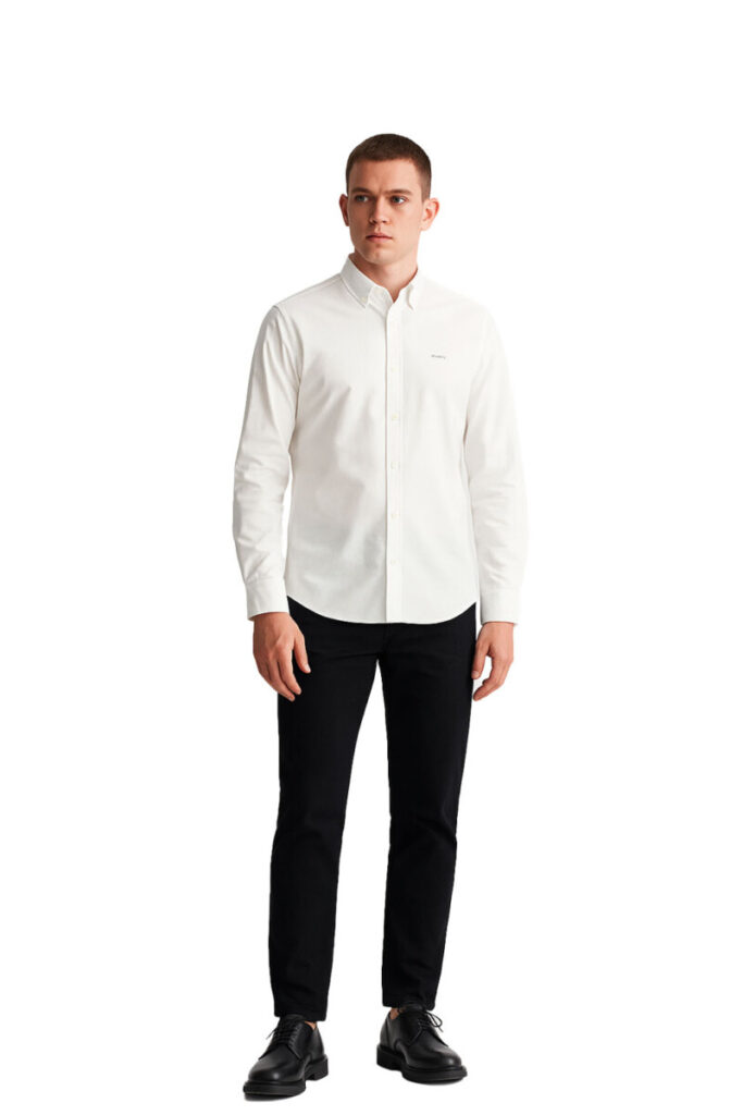 חולצה מכופתרת Gant לגברים גזרת Slim Fit (Oxford)