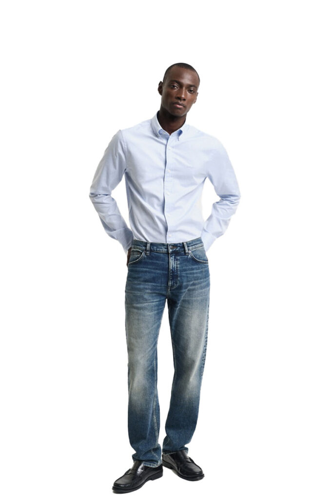 חולצה מכופתרת Gant לגברים גזרת Slim Fit (Oxford Shirt)