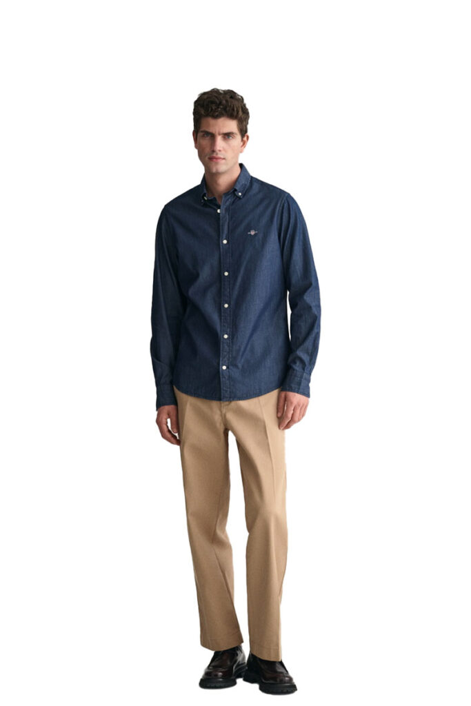 חולצה מכופתרת Gant לגברים גזרת Slim Fit