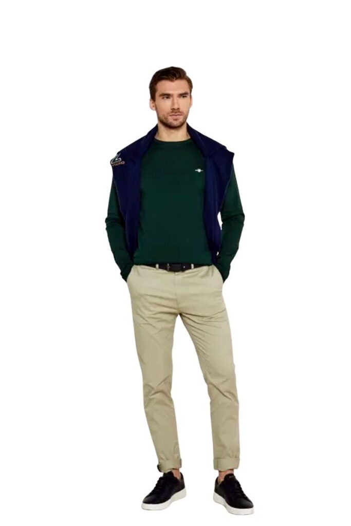 טי שירט Gant לגברים גזרת Slim עם שרוול ארוך (Slim Fit Long Sleeve)