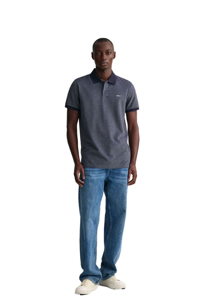 חולצת פולו Gant לגברים דגם 4-Color Oxford Piqué