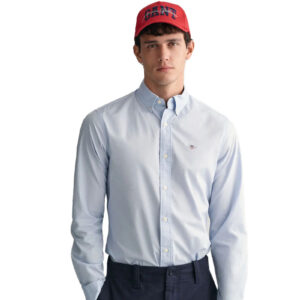 חולצה מכופתרת Gant לגברים גזרת Slim Fit (Poplin Shirt)