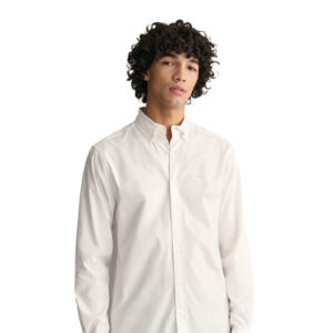 חולצה מכופתרת Gant לגברים גזרת Slim (Sateen Shirt)