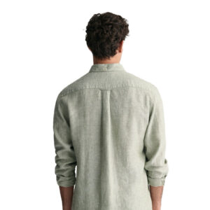 חולצה מכופתרת Gant לגברים גזרת Regular Fit (Linen Shirt)
