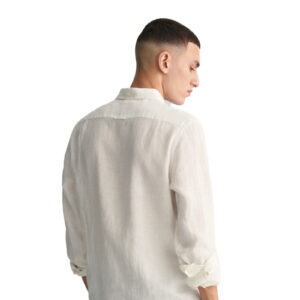 חולצה מכופתרת Gant לגברים גזרת Slim Fit (Linen Shirt)