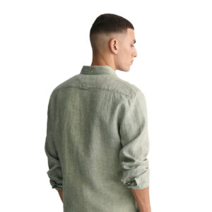 חולצה מכופתרת Gant לגברים גזרת Slim Fit (Linen Shirt)