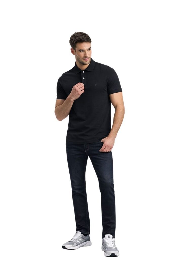 חולצת פולו Nautica לגברים גזרת Slim Fit (Pique Polo Shirt)