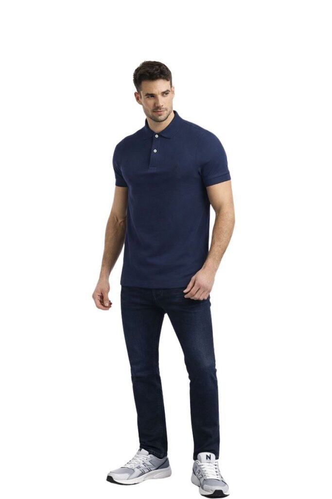 חולצת פולו Nautica לגברים גזרת Slim Fit (Pique Polo Shirt)