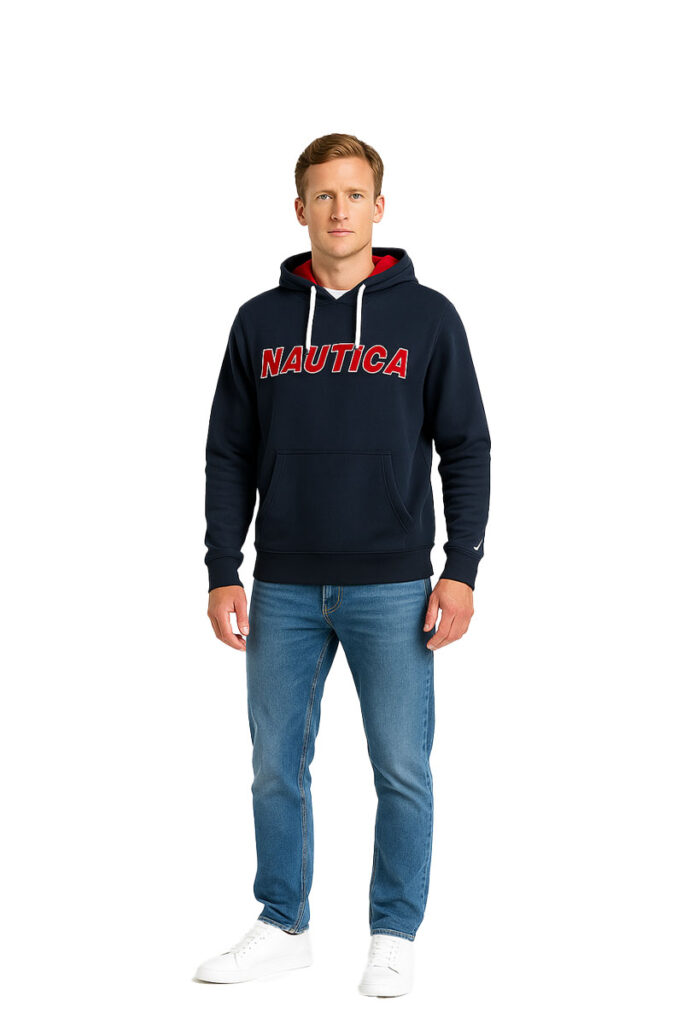 קפוצ'ון Nautica לגברים (Logo Hoodie True)