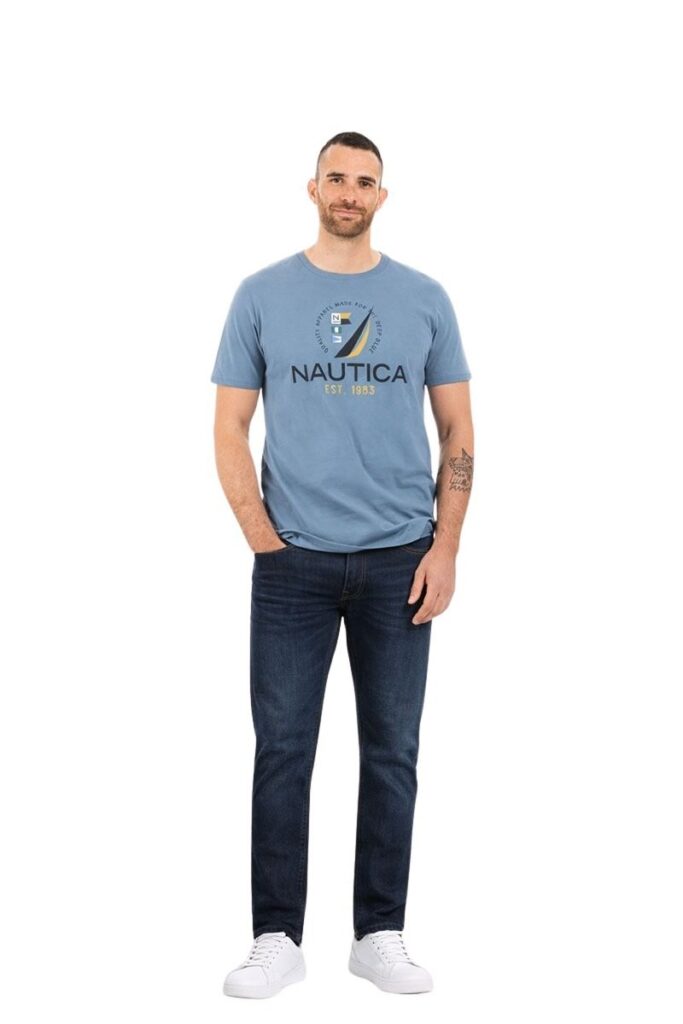 טי שירט Nautica לגברים (Logo T-shirt)