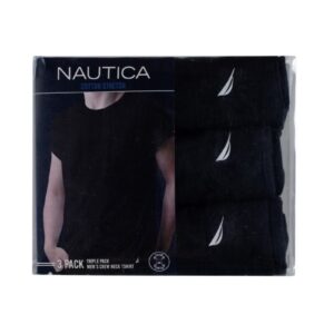 מארז 3 חולצות Nautica לגברים סטרץ' צווארון עגול (3-Pack T-shirt)