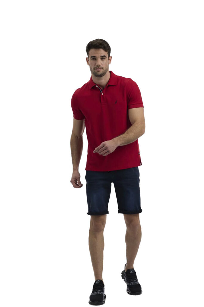 חולצת פולו Nautica לגברים גזרת Slim Fit