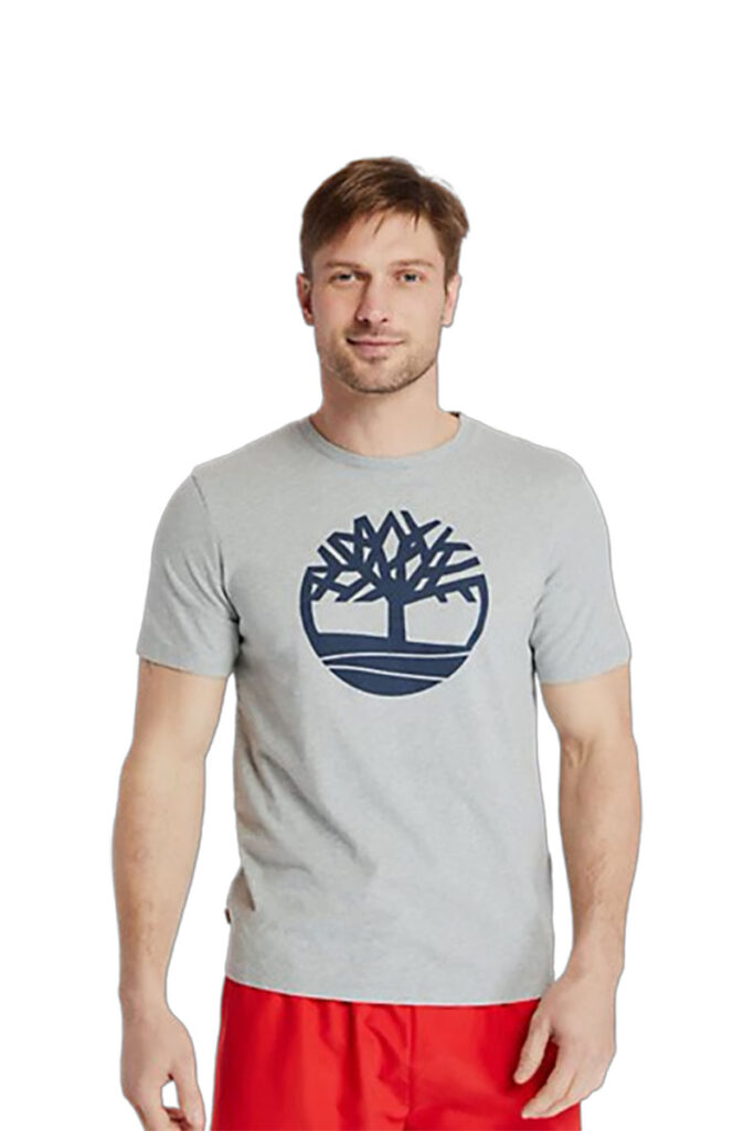 טי שירט שרוול קצר Timberland לגברים דגם Kennebec River Tree