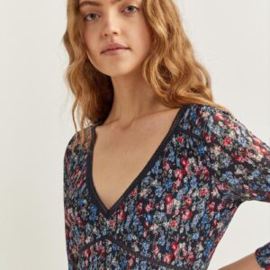 שמלת מיני Springfield נשים (Printed Short Dress)