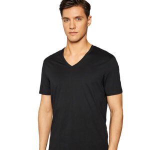 טי שירט Armani Exchange לגברים צווארון וי גזרת Slim Fit