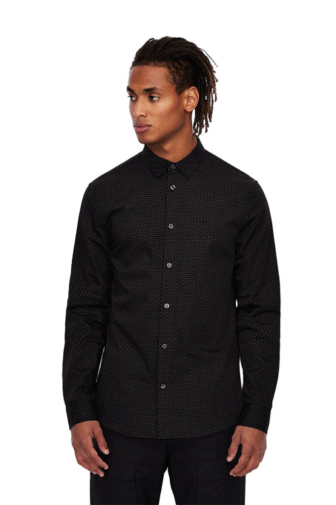 חולצה מכופתרת Armani Exchange לגבר Patternes Regular Fit