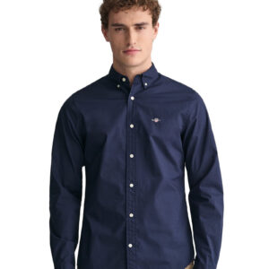 חולצה מכופתרת Gant לגברים גזרת Slim Fit (Poplin Shirt)