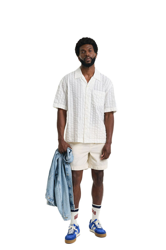 שורט Gant לגברים גזרת Regular Fit (Sunfaded Drawstring)