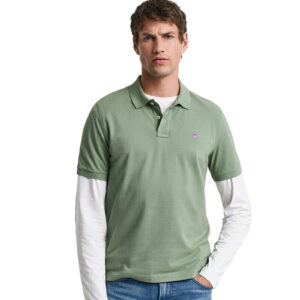חולצת פולו Gant לגברים גזרת Regular Fit (Shield Pique)
