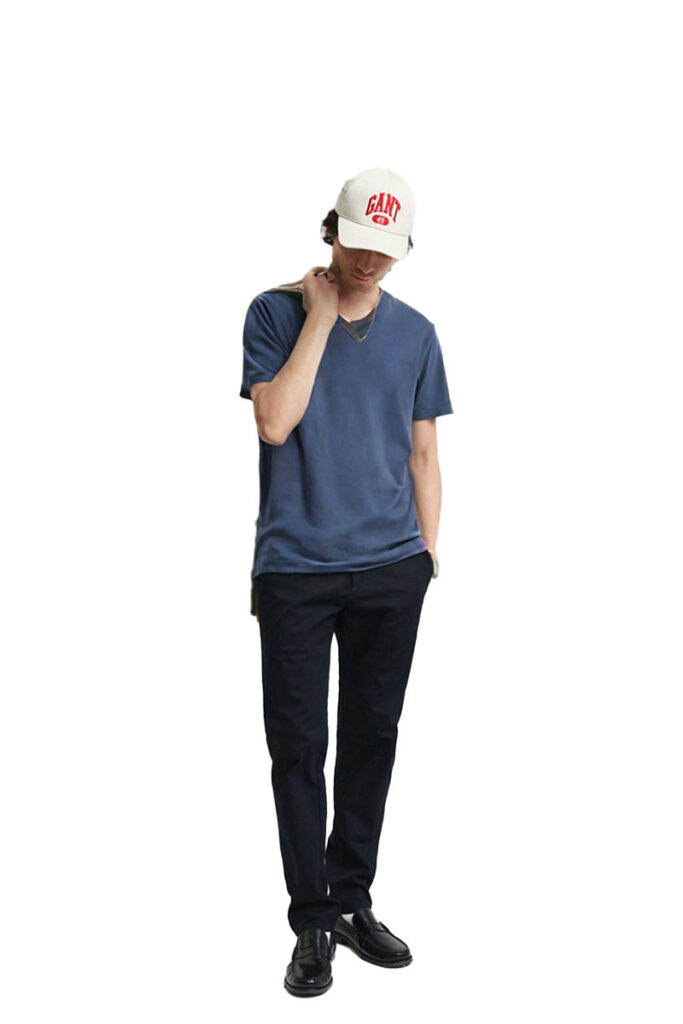 טי שירט Gant לגברים גזרת Slim (Slim Piqué)