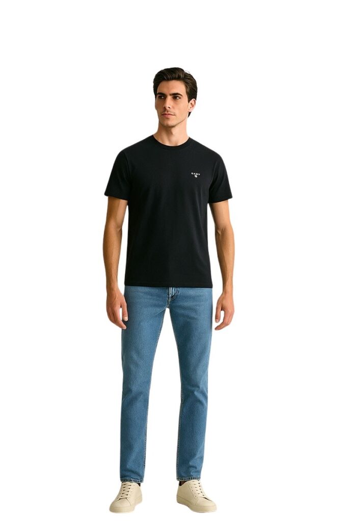 טי שירט Gant לגברים (Texture Short Sleeve)