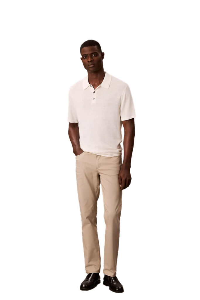 מכנסי אופנה Calvin Klein לגברים גזרת Slim (Slim Move 5-Pocket Pant)