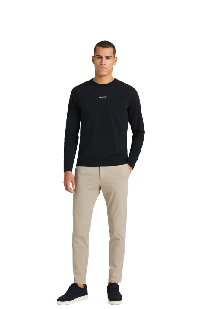 טי שירט Gant לגברים שרוול ארוך (Small Graphic Long Sleeve)