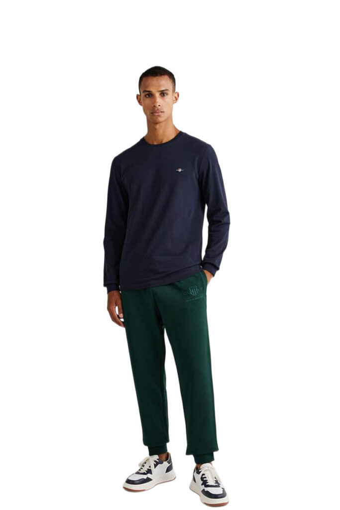 טי שירט Gant לגברים גזרת Slim Fit (Slim Pique Long Sleeve)