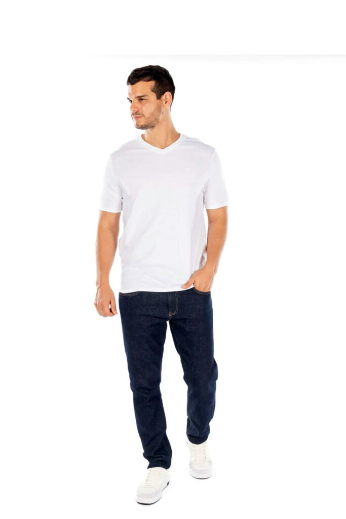 טי שרט Calvin Klein לגברים (Logo Crew Neck)